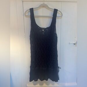 Patrizia Pepe Navy Crochet Dress